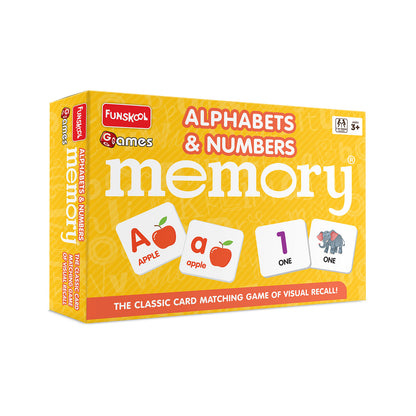 Funskool Alphabets & Numbers Memory Game: Educational Card Matching for Kids