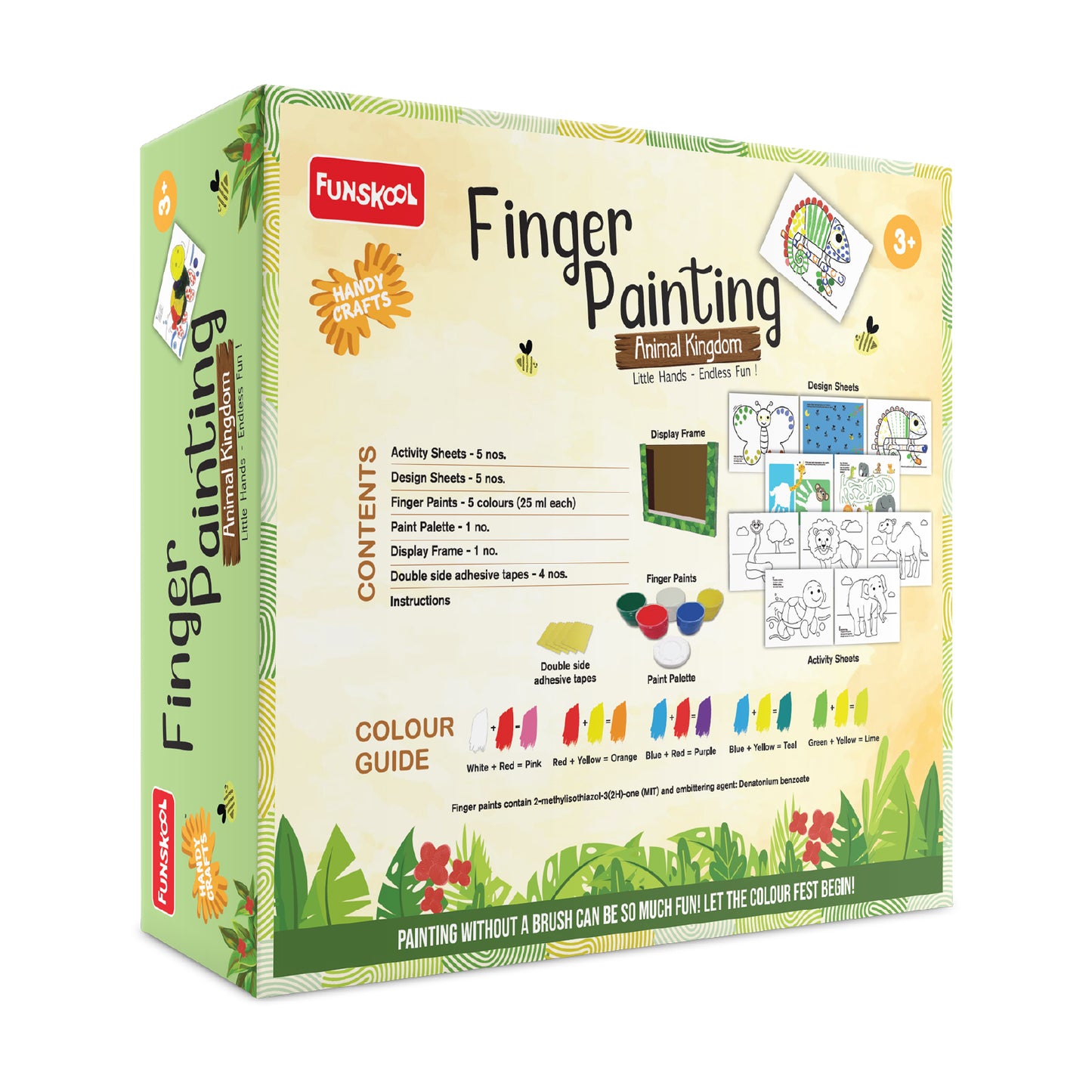 Funskool Finger Painting Set | Paints Detail
