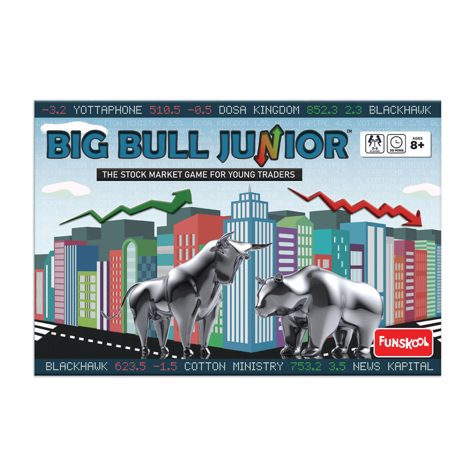 Funskool Big Bull Junior Stock Market Trading Board Game for Kids