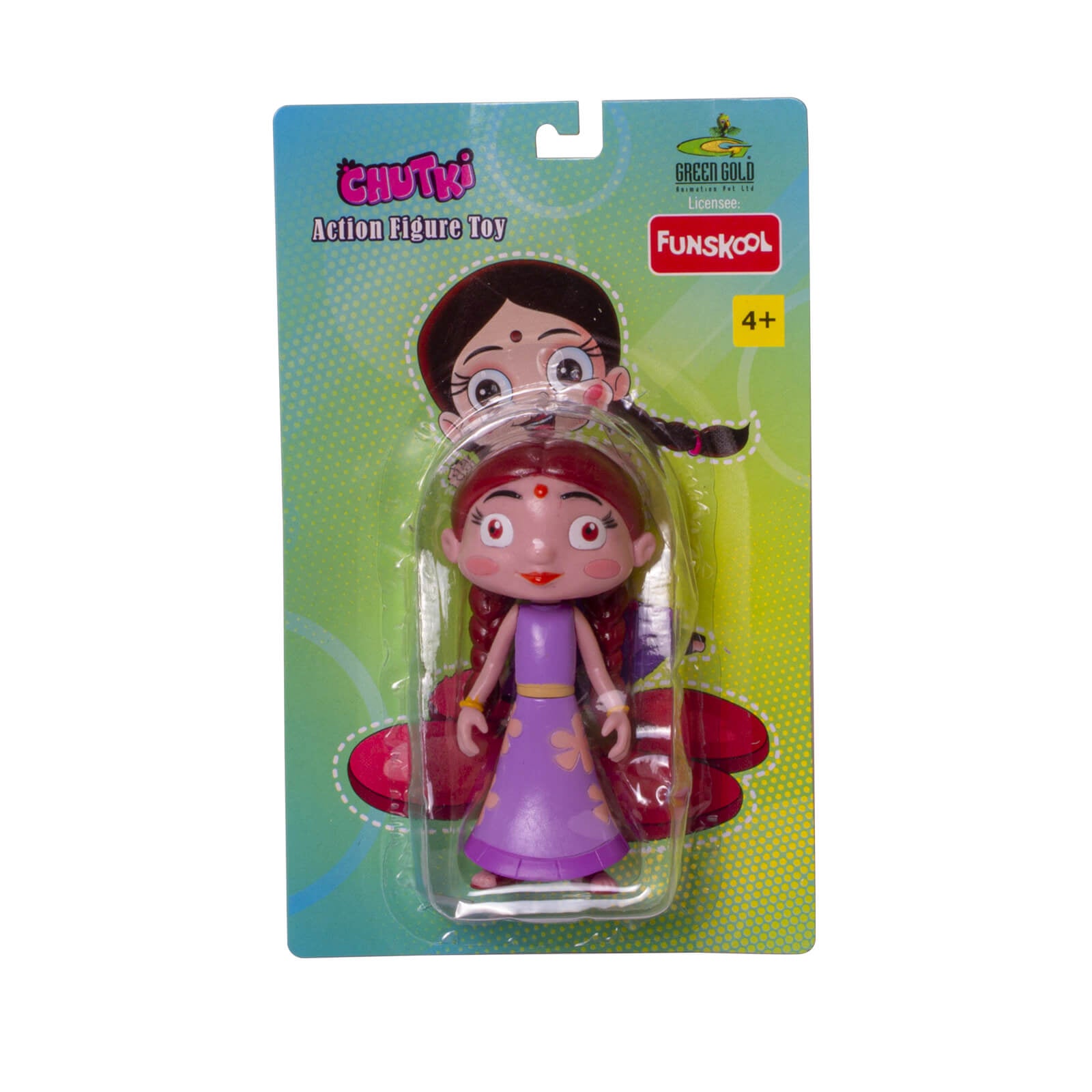 Funskool Chutki Beloved Cartoon Character Action Figure Toy, Durable Non-Toxic Kids Play