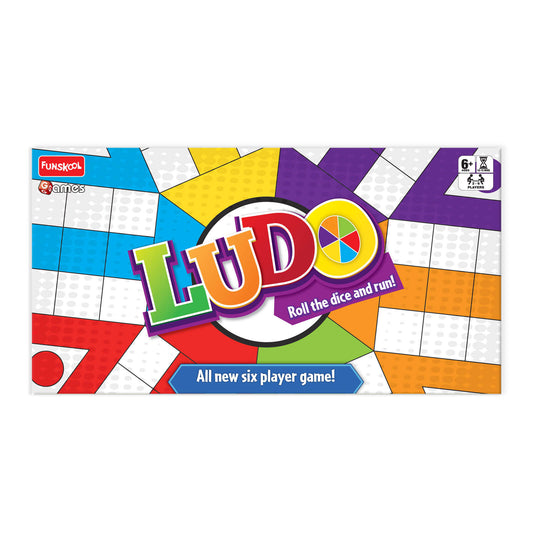 Funskool Classic 6 Player Ludo Board Game - Family Fun Strategy Dice Game