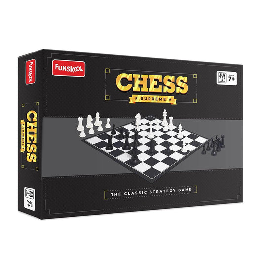 Funskool Classic Strategy Chess Supreme Board Game for Two Players - Hours of Fun