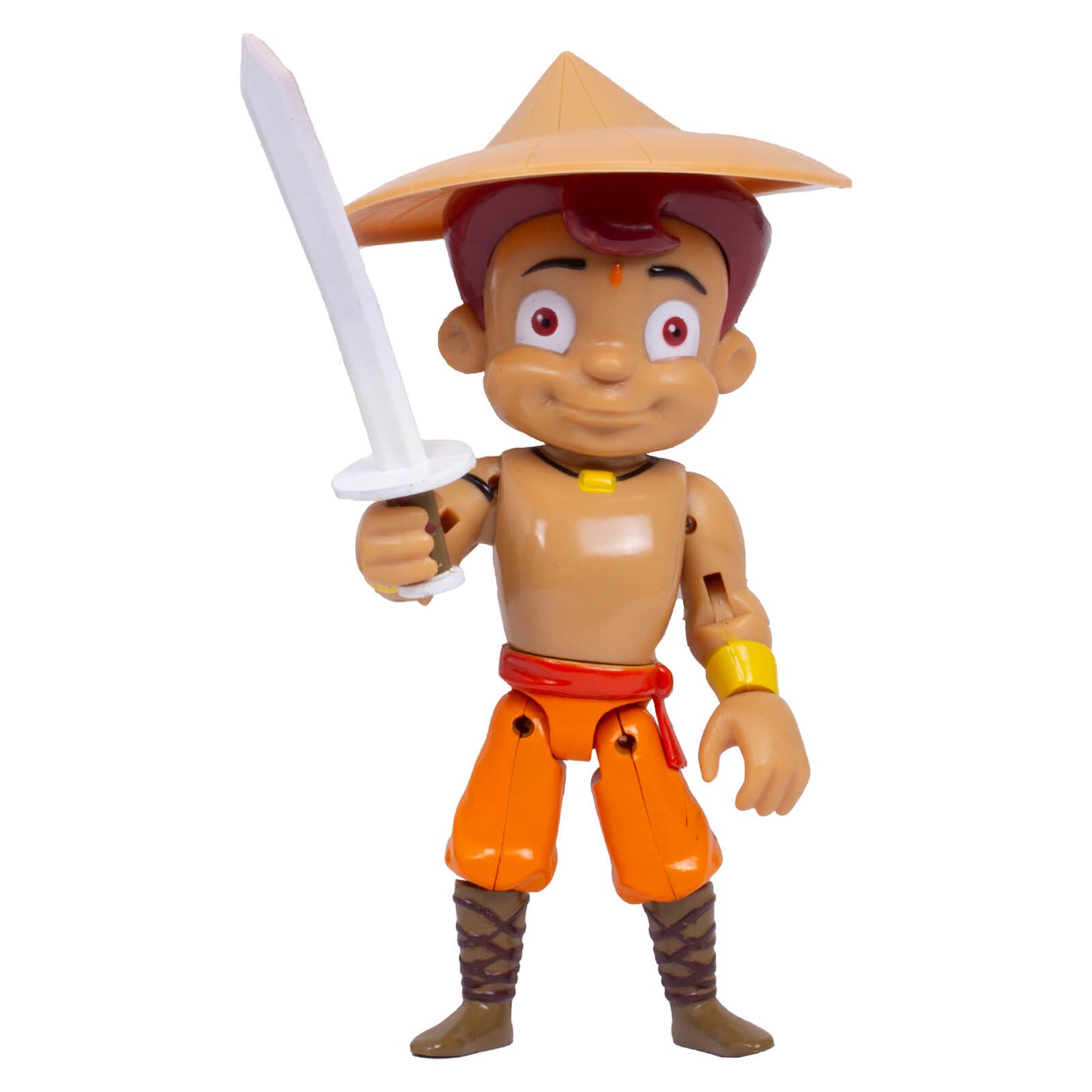 Funskool Dynamic Chhota Bheem 7-Inch Posable Action Figure with Warrior Gear