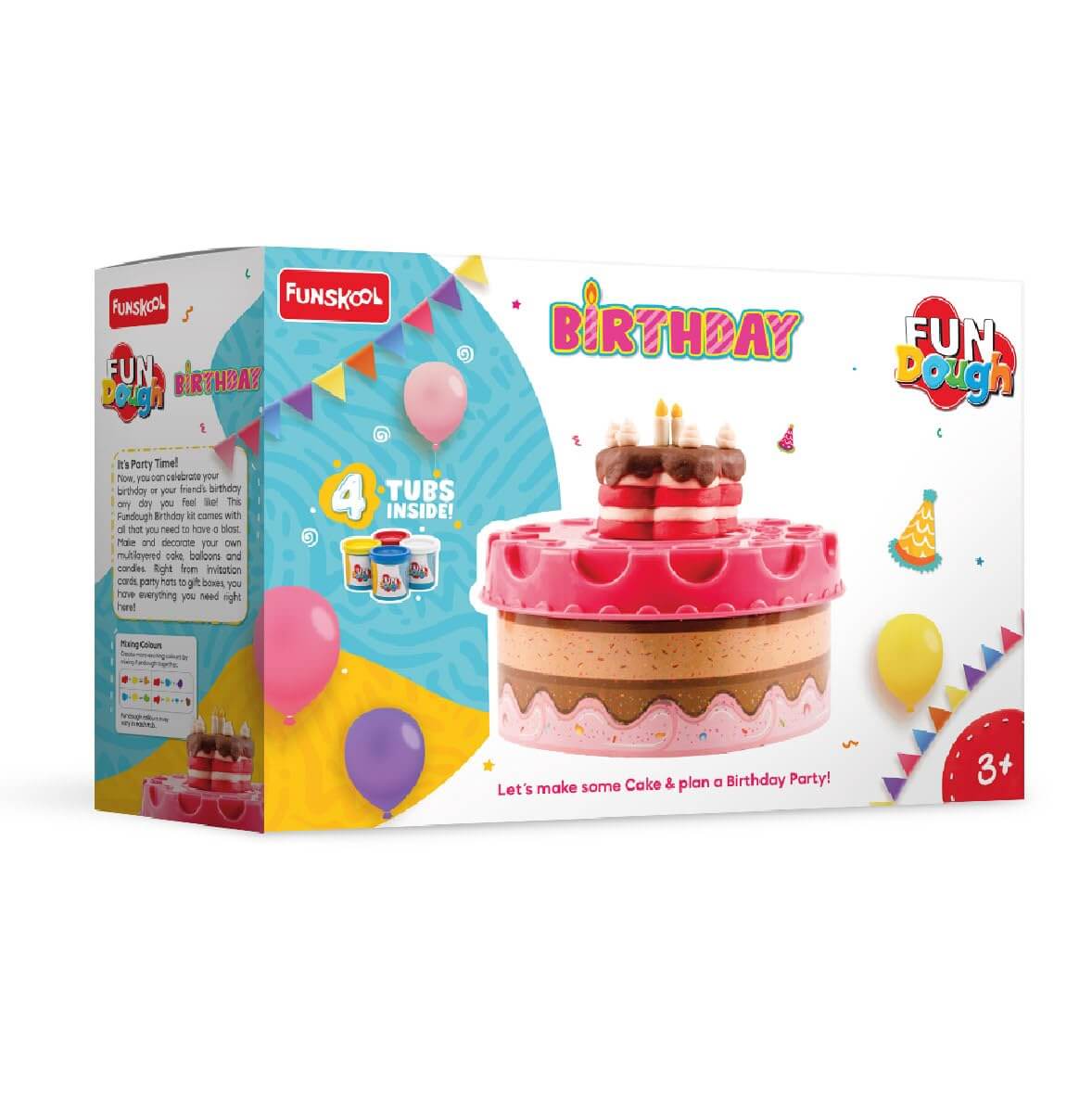 Funskool Fundough Birthday Bakery Playdough Set - Creative Kids Pretend Play Dough Kit