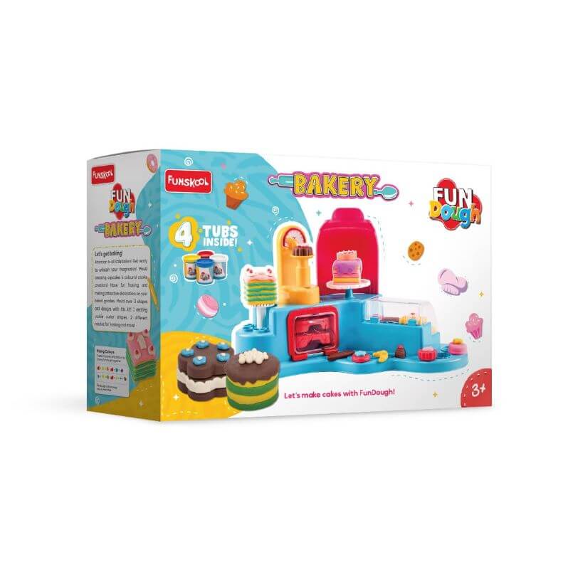Funskool Fundough Deluxe Creative Bakery Play Set - Dough Fondant Icing Extruder Kit