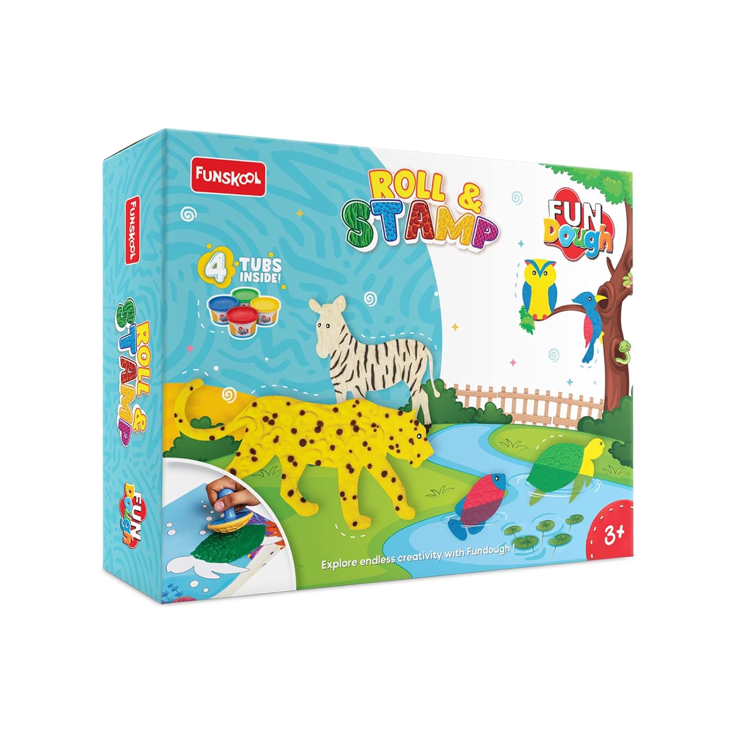 Funskool Fundough Roll and Stamp Creative Dough Sculpting Playset