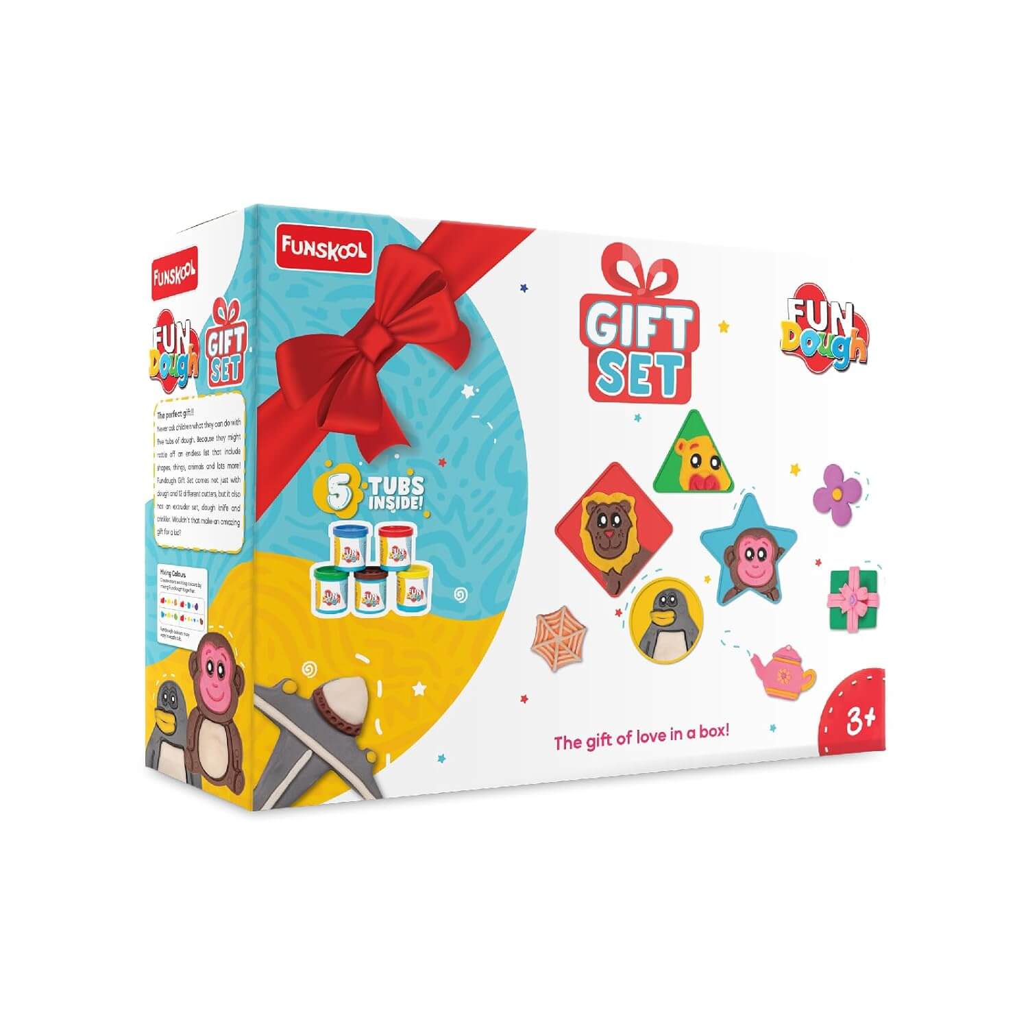 Funskool Fundough Ultimate Gift Set: 5 Tubs, 12 Cutters, Extruder Fun