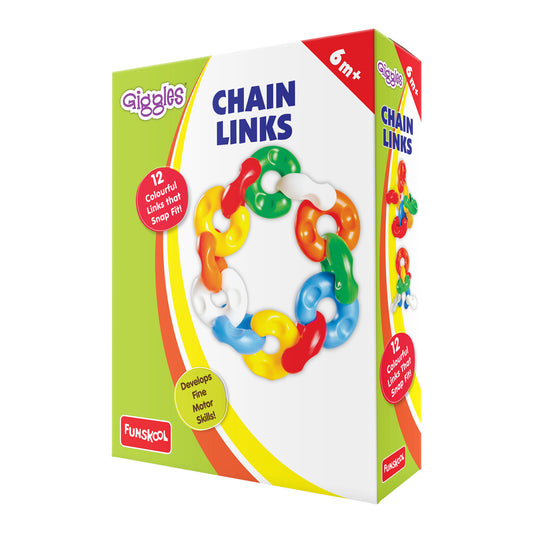 Funskool Giggles Educational Chain Links Colourful Connecting Toy for Toddlers