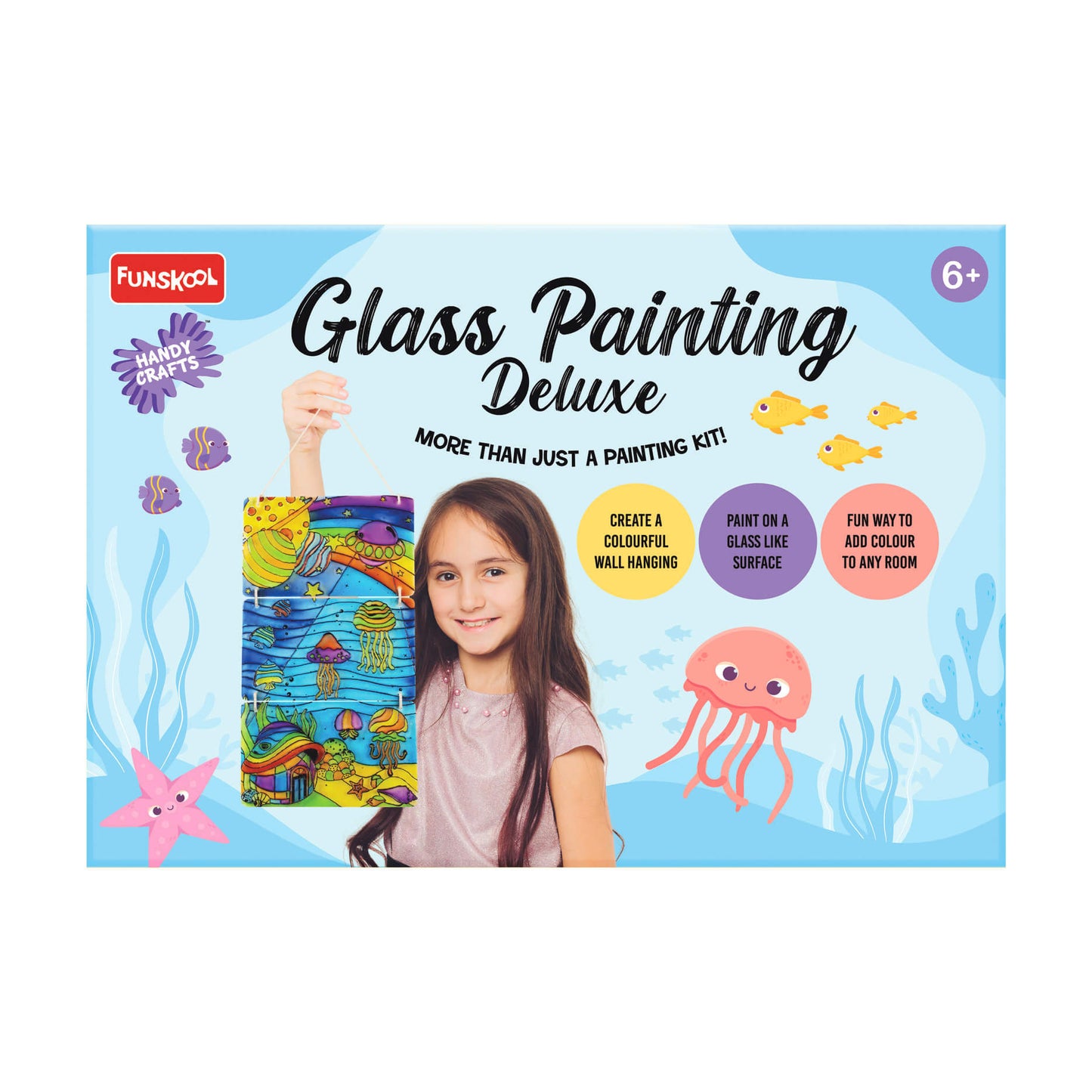 Funskool Glass Painting Deluxe Set | All-in-One Craft Kit