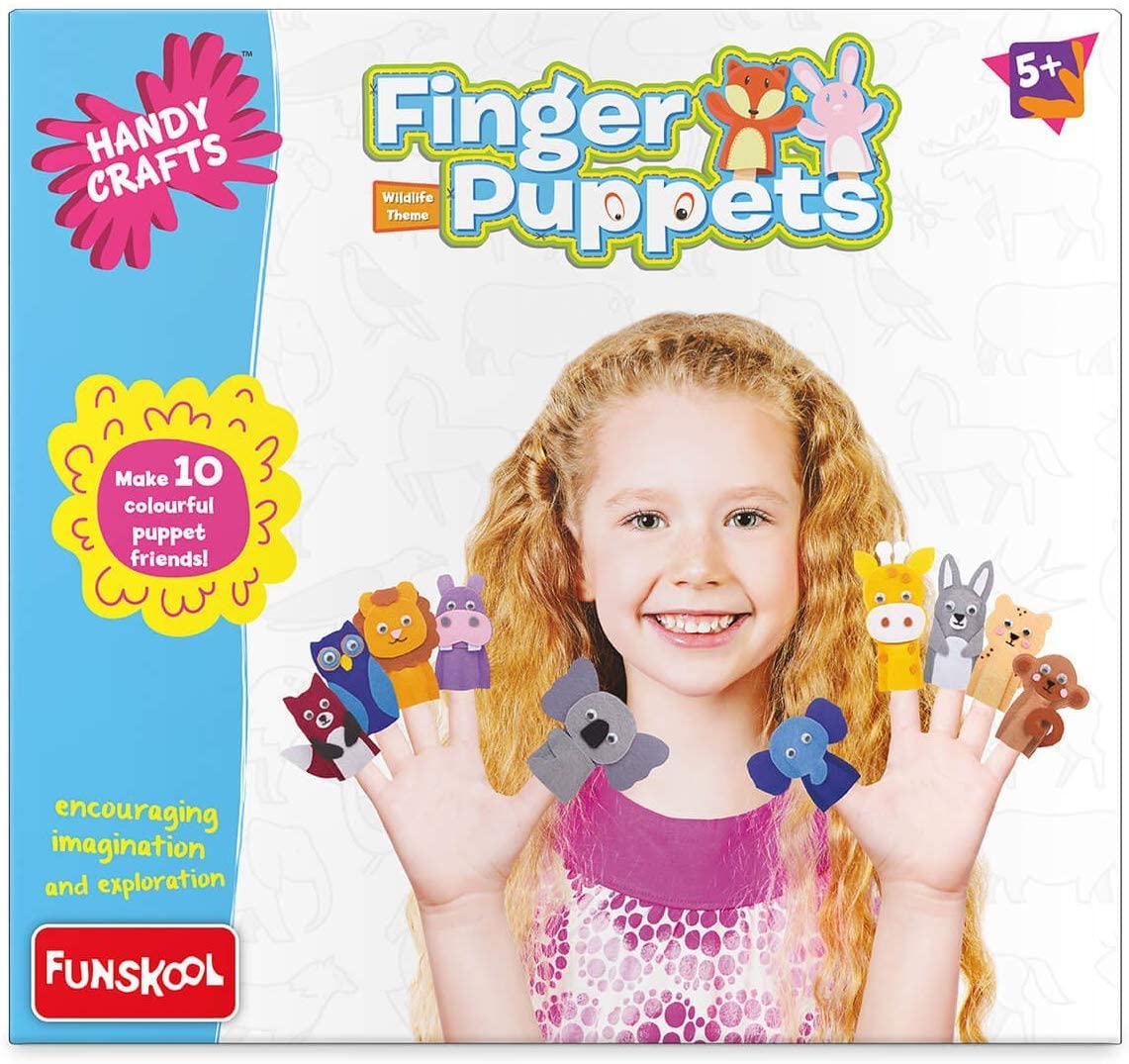 Funskool Handycrafts Animal Finger Puppets DIY Art Craft Kit