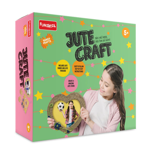 Funskool Handycrafts Jute Craft DIY Creative Kit for Kids
