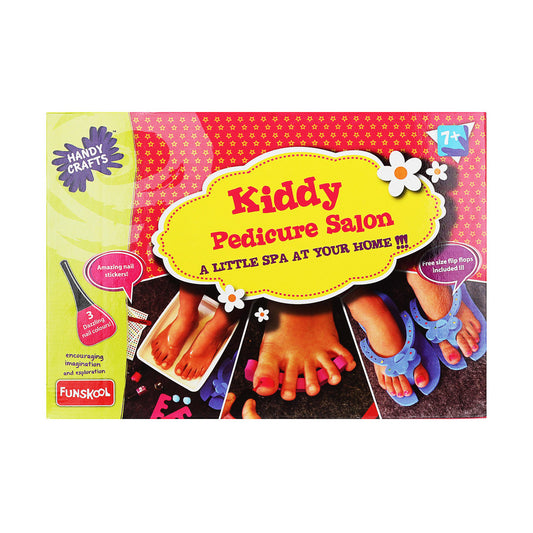 Funskool Handycrafts Kiddy Pedicure Salon and Creative Nail Art Set