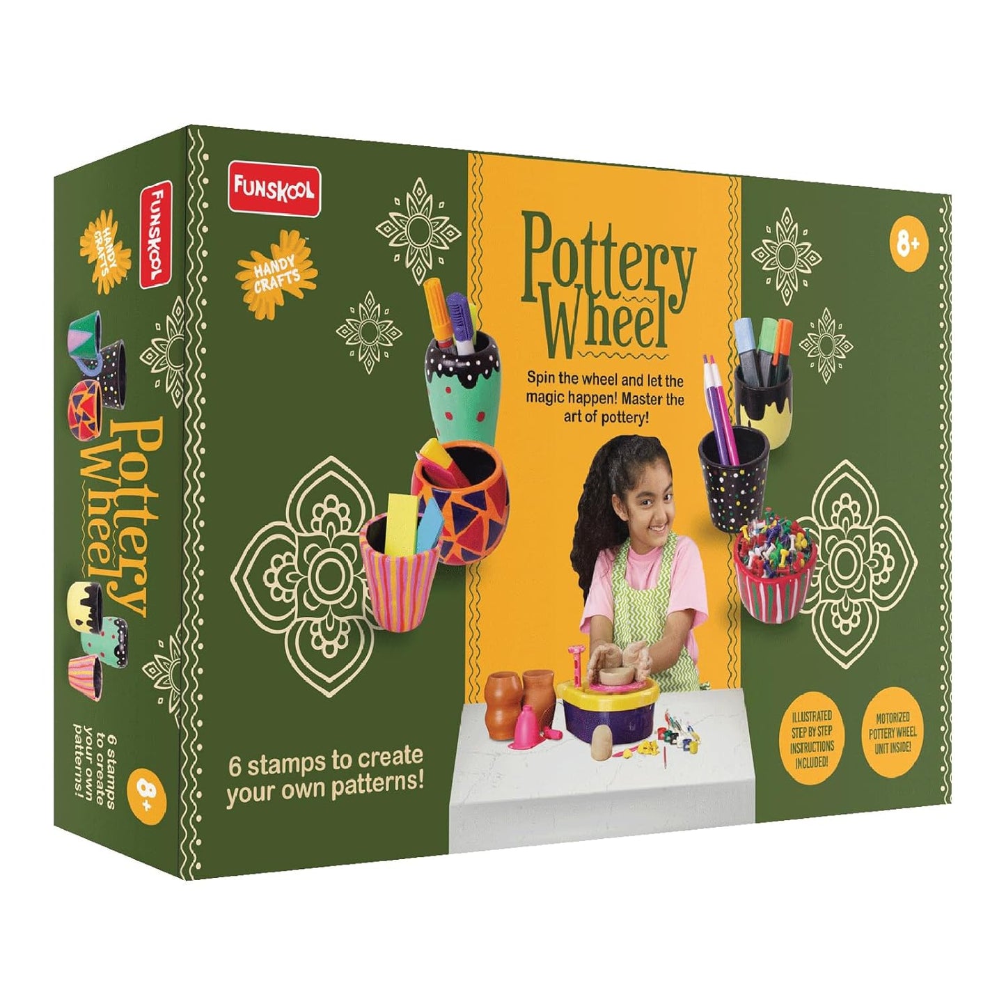 Funskool Handycrafts Kids Pottery Wheel Kit Creative DIY Art Set