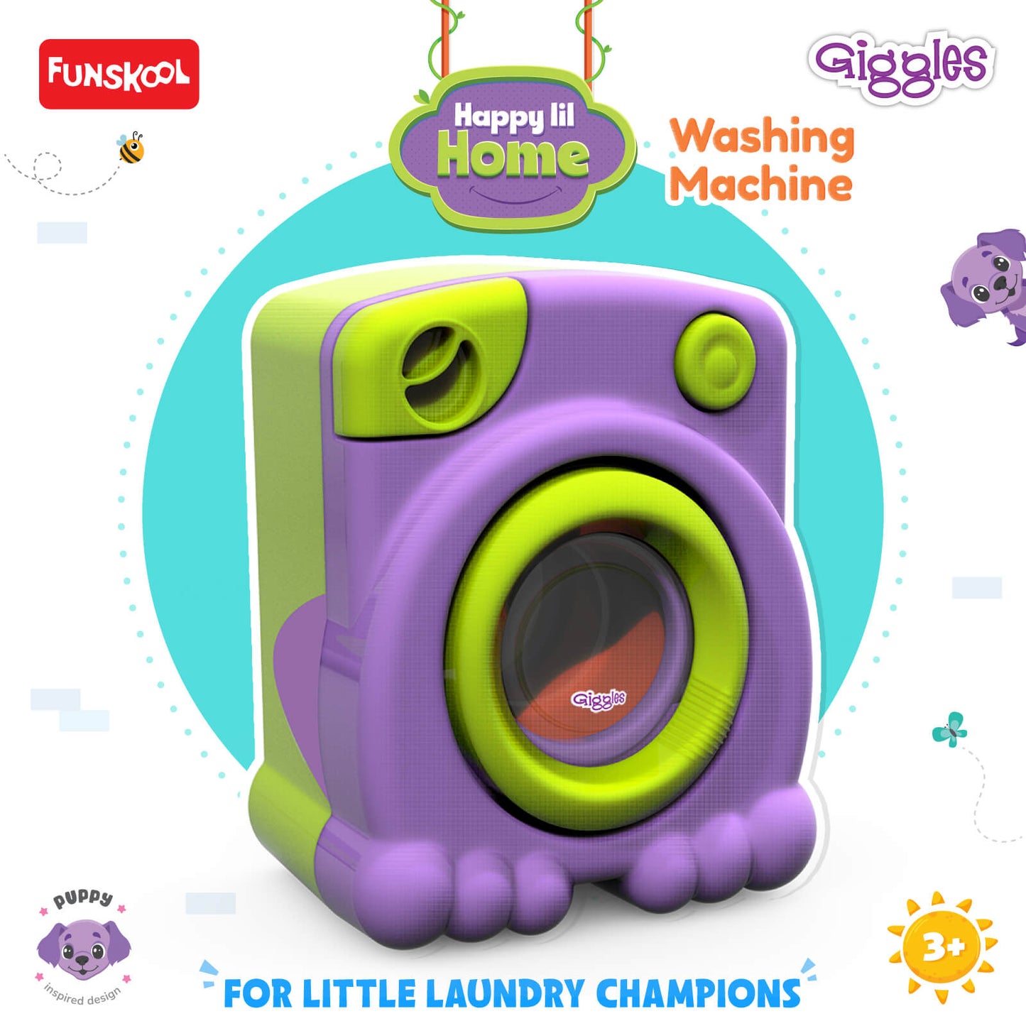 Happy Lil Home Washing Machine | Buttons Detail