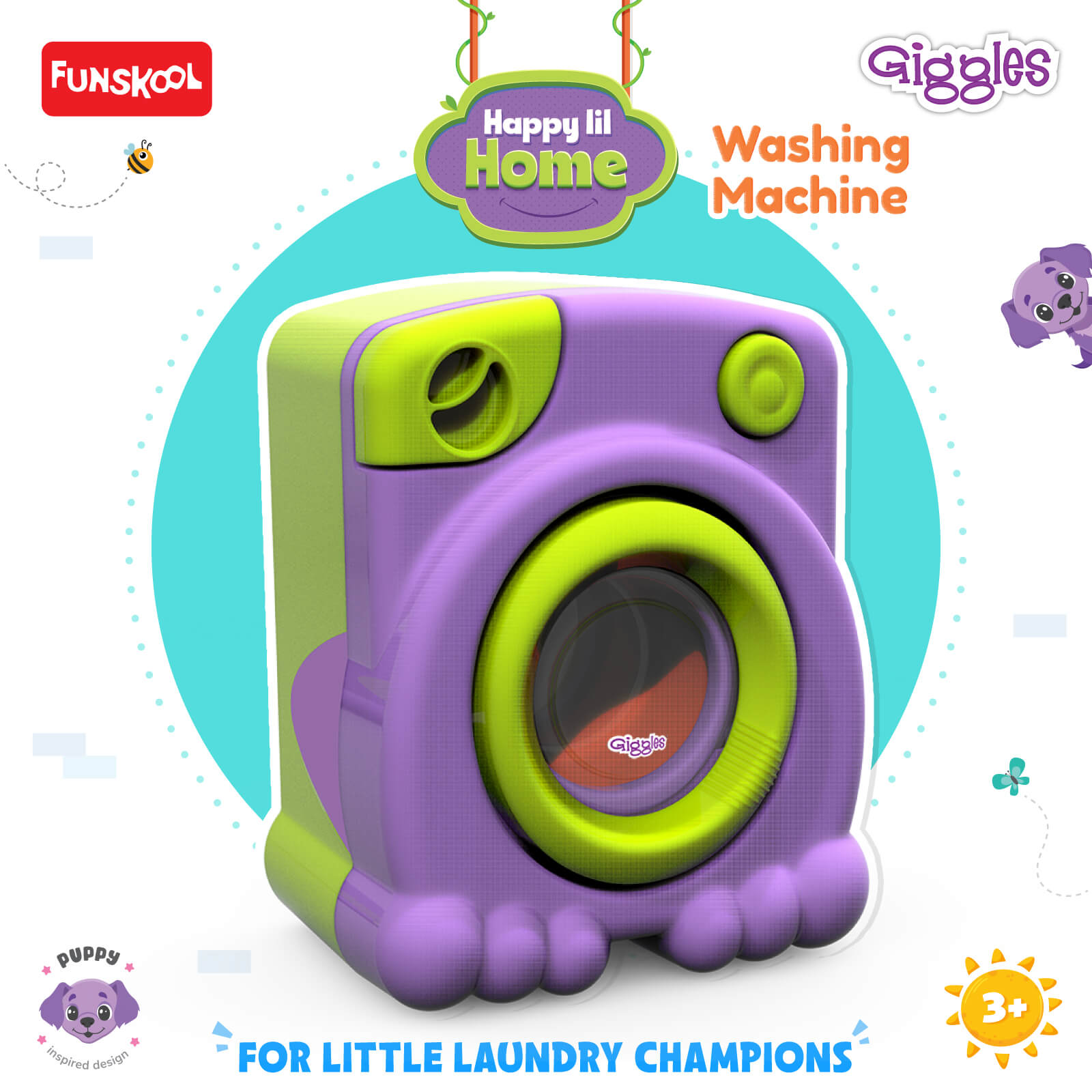 Happy Lil Home Washing Machine | Buttons Detail