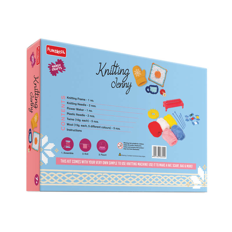 Funskool Knitting Jenny | Child Using Kit