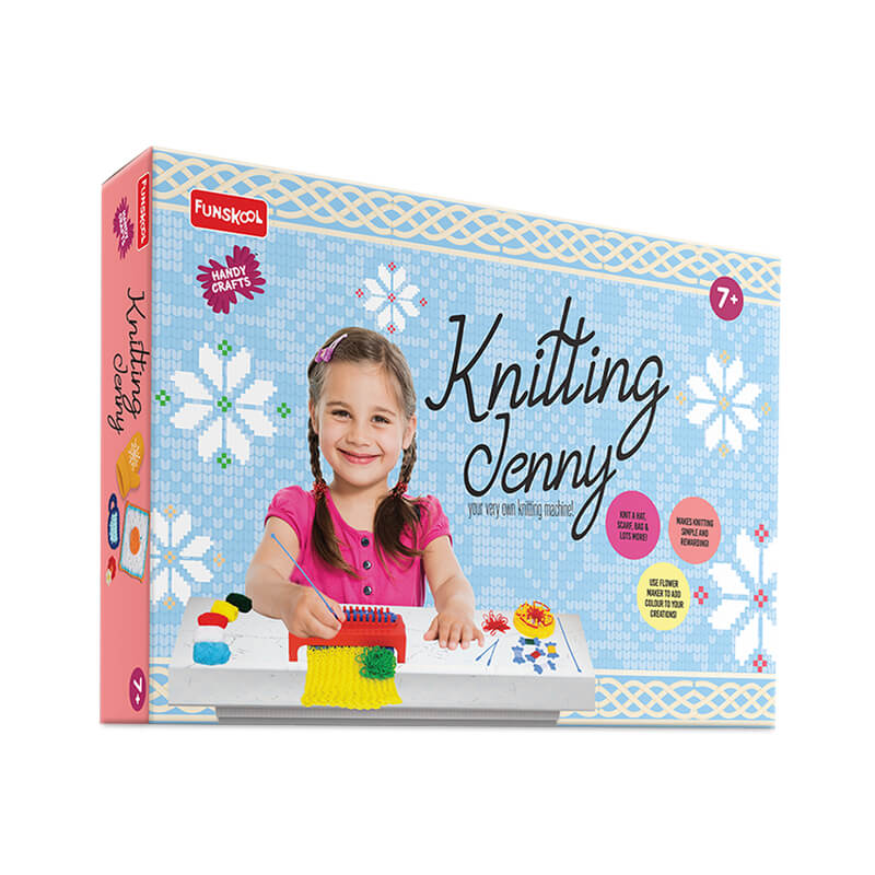 Funskool Knitting Jenny Craft Kit | Easy Yarn Art Machine