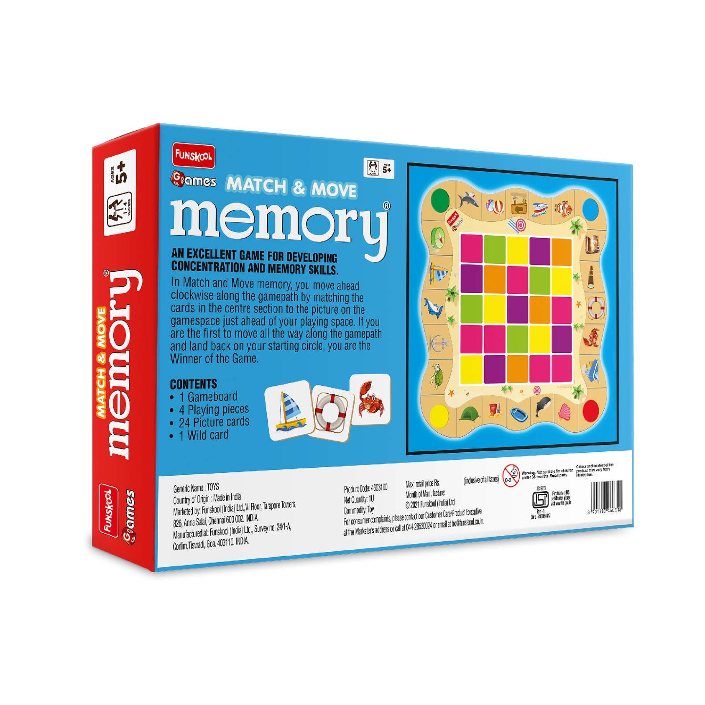 Funskool Memory Match | Cards Detail