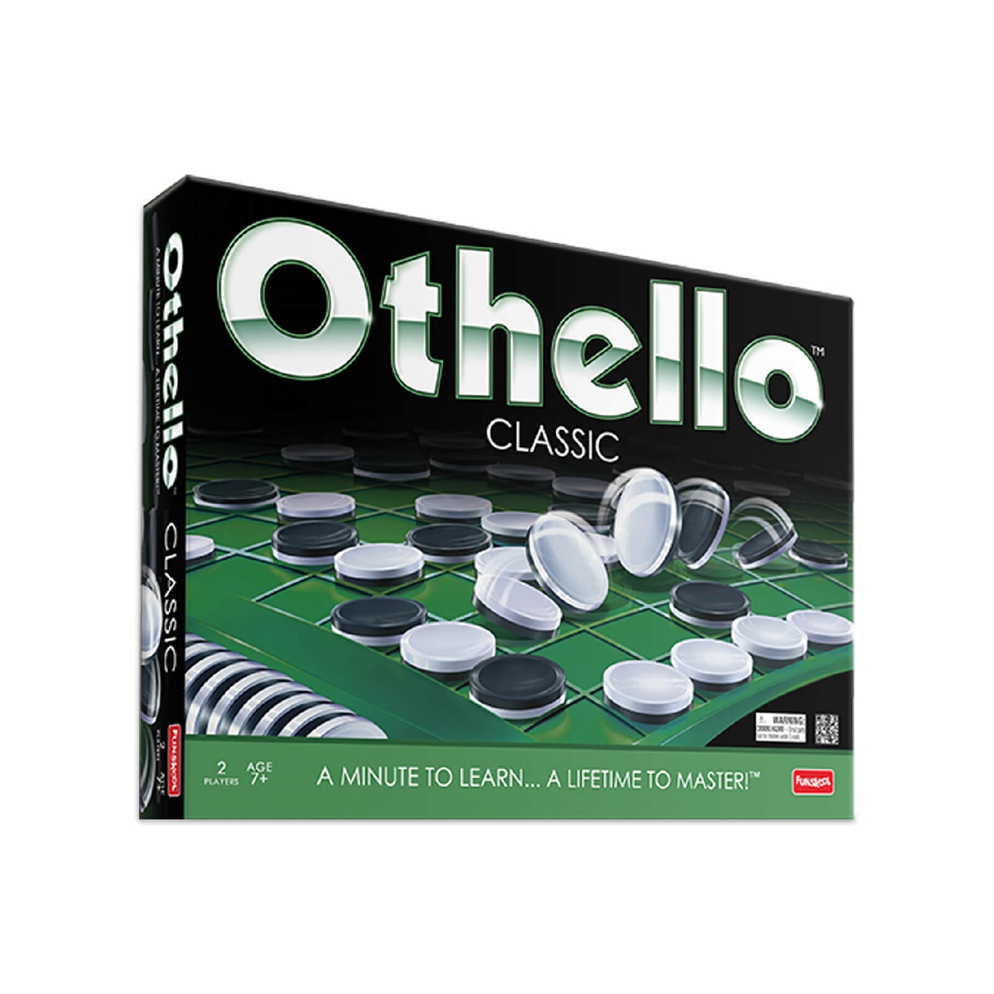 Funskool Othello Classic Strategy Board Game: Master Black & White Reversible Discs Challenge
