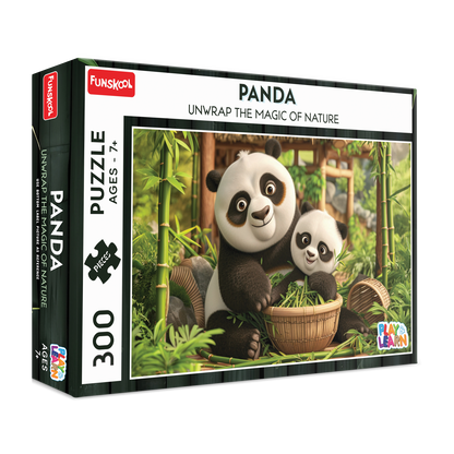 Funskool Panda Jigsaw Puzzle | 300 Pieces Premium Quality