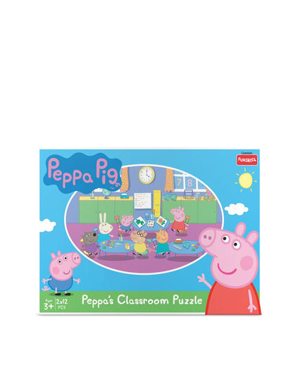 Funskool Peppa Pig Classroom Puzzle Set | Educational Jigsaw
