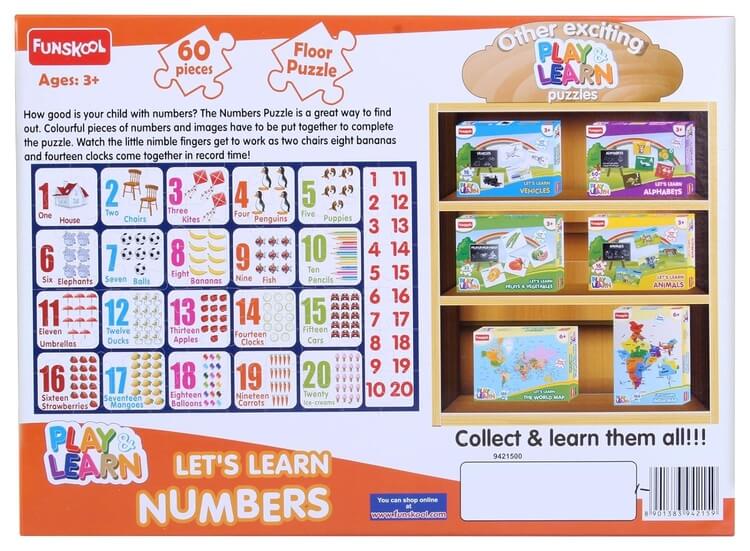 Funskool Numbers Flash Cards | Cards Detail