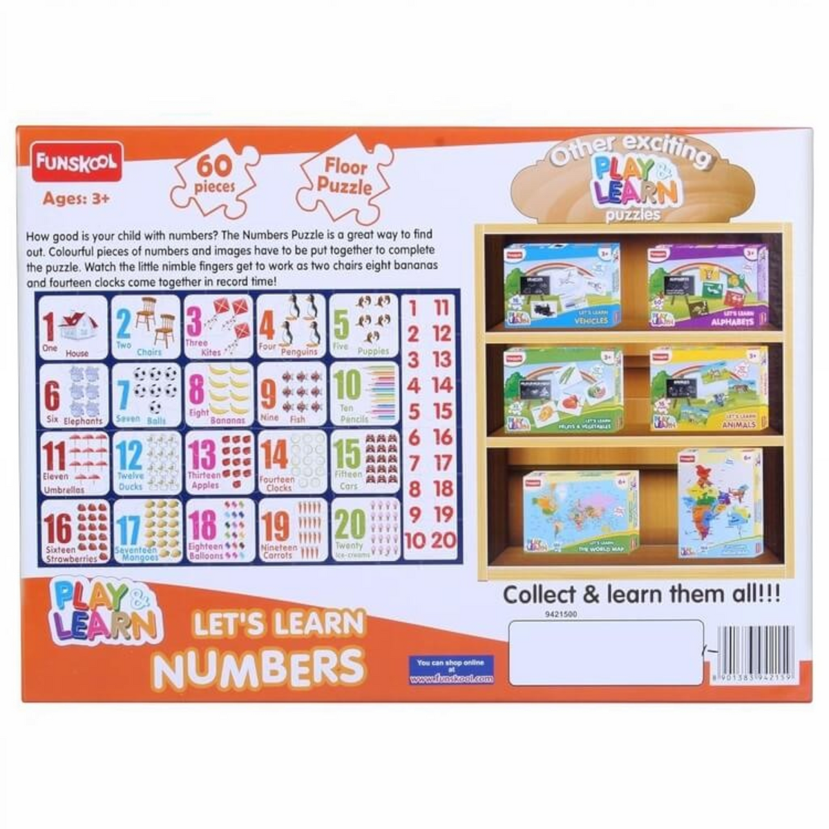 Funskool Numbers Flash Cards | Cards Detail