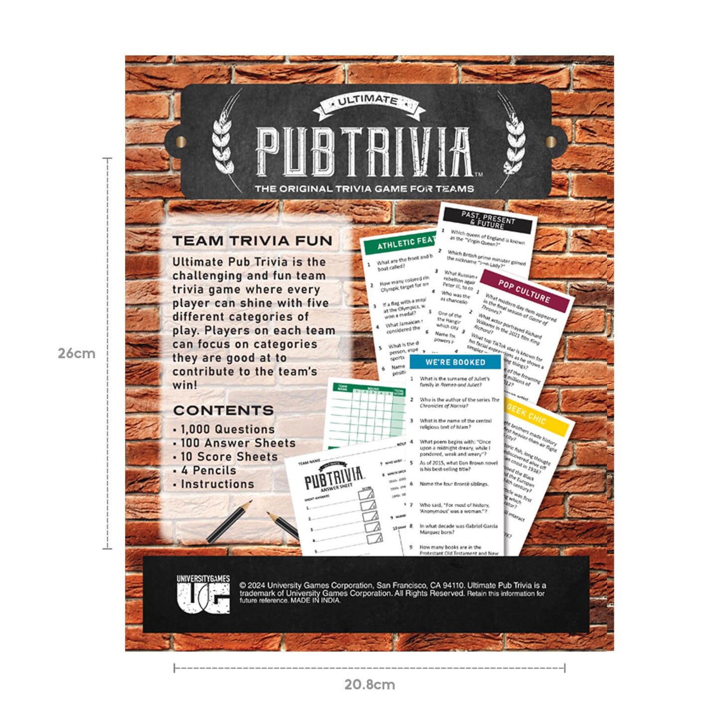 Funskool Pub Trivia Game | Cards Detail