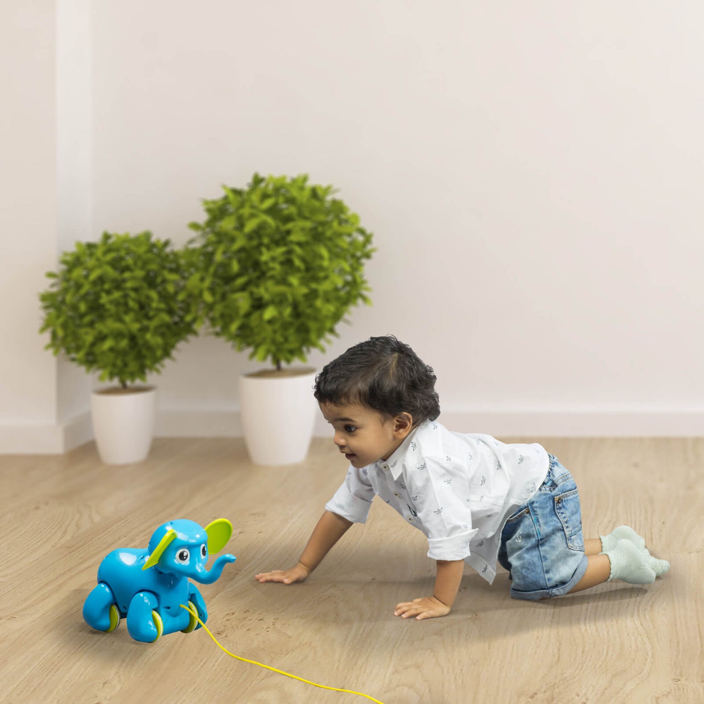 Pull-Along Elephant | Toddler Playing