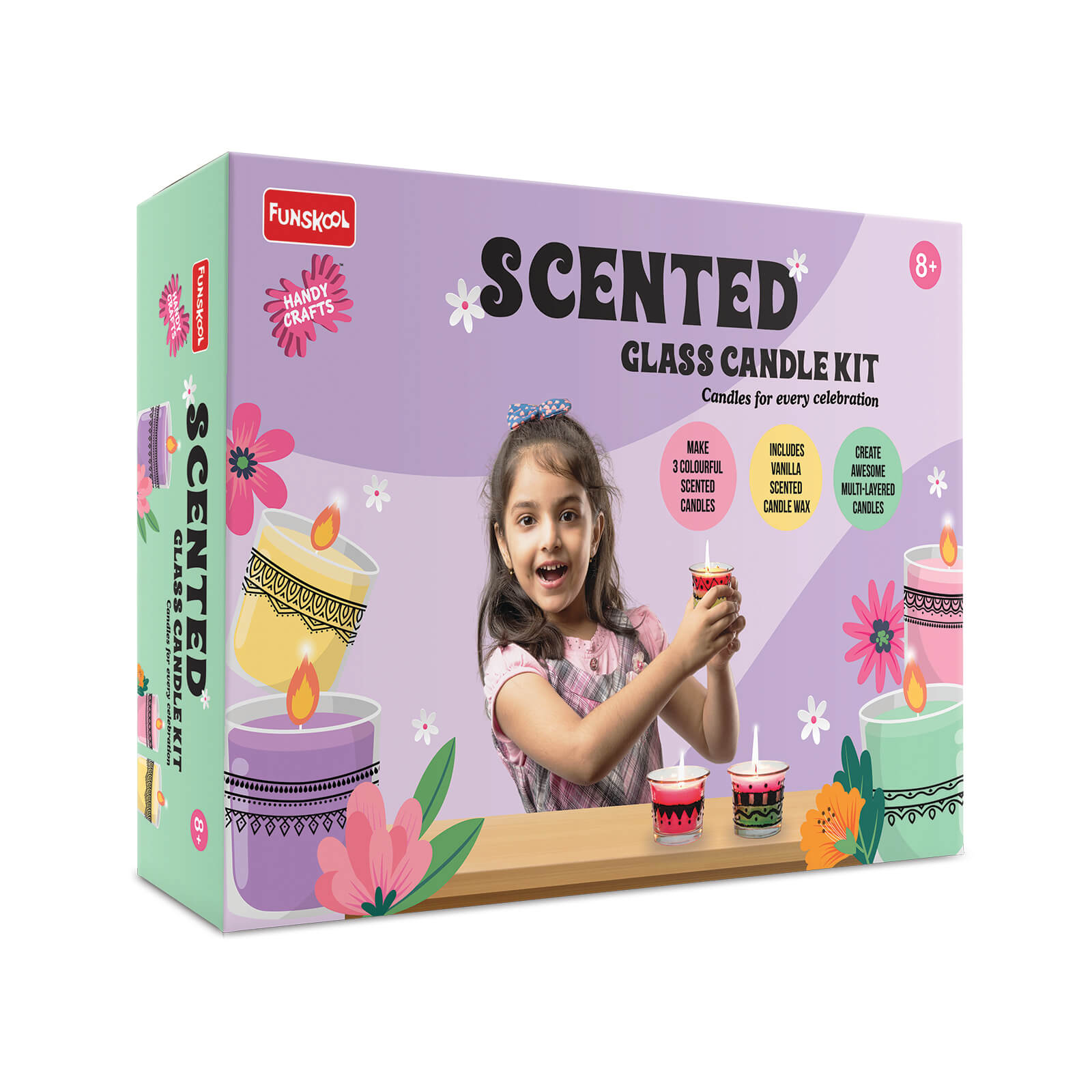 Funskool Scented Glass Candle Craft Kit | DIY Art Craft