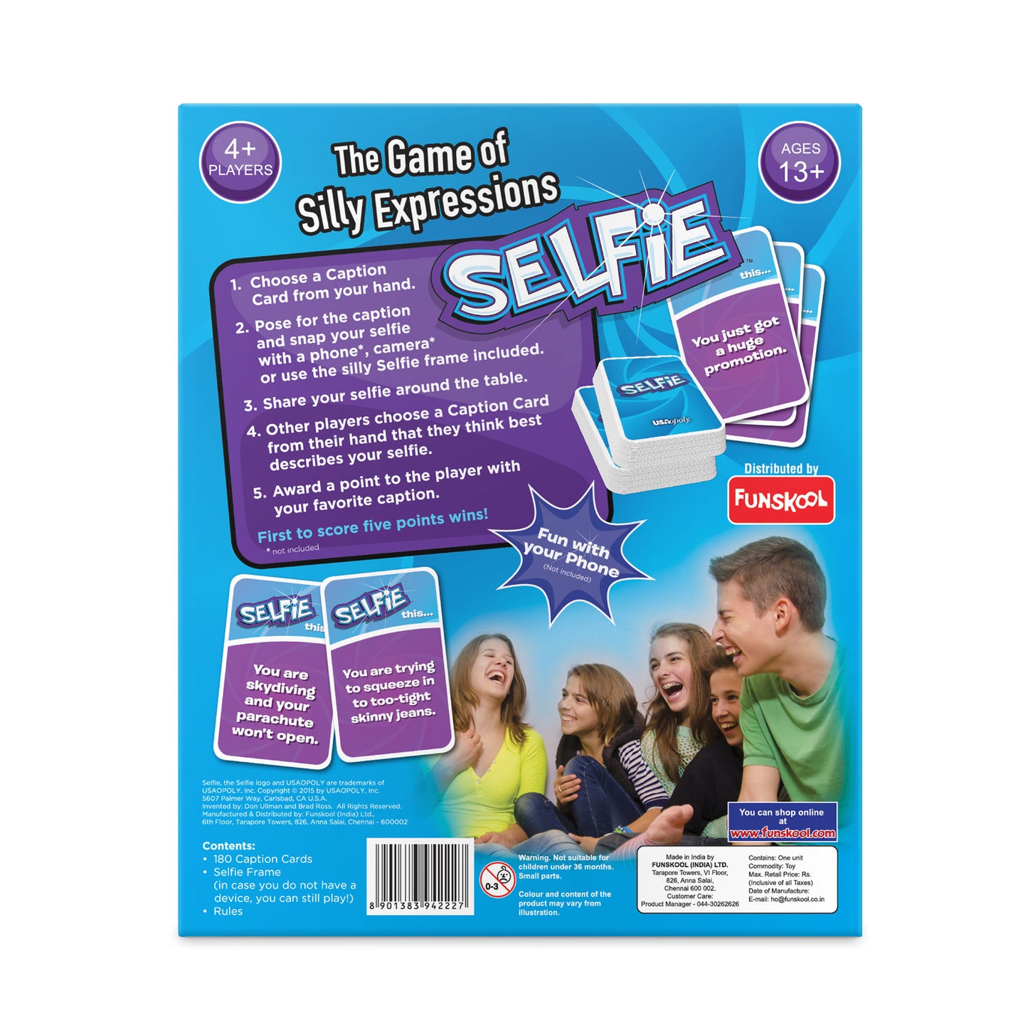 Funskool Selfie Card Game | Players Playing