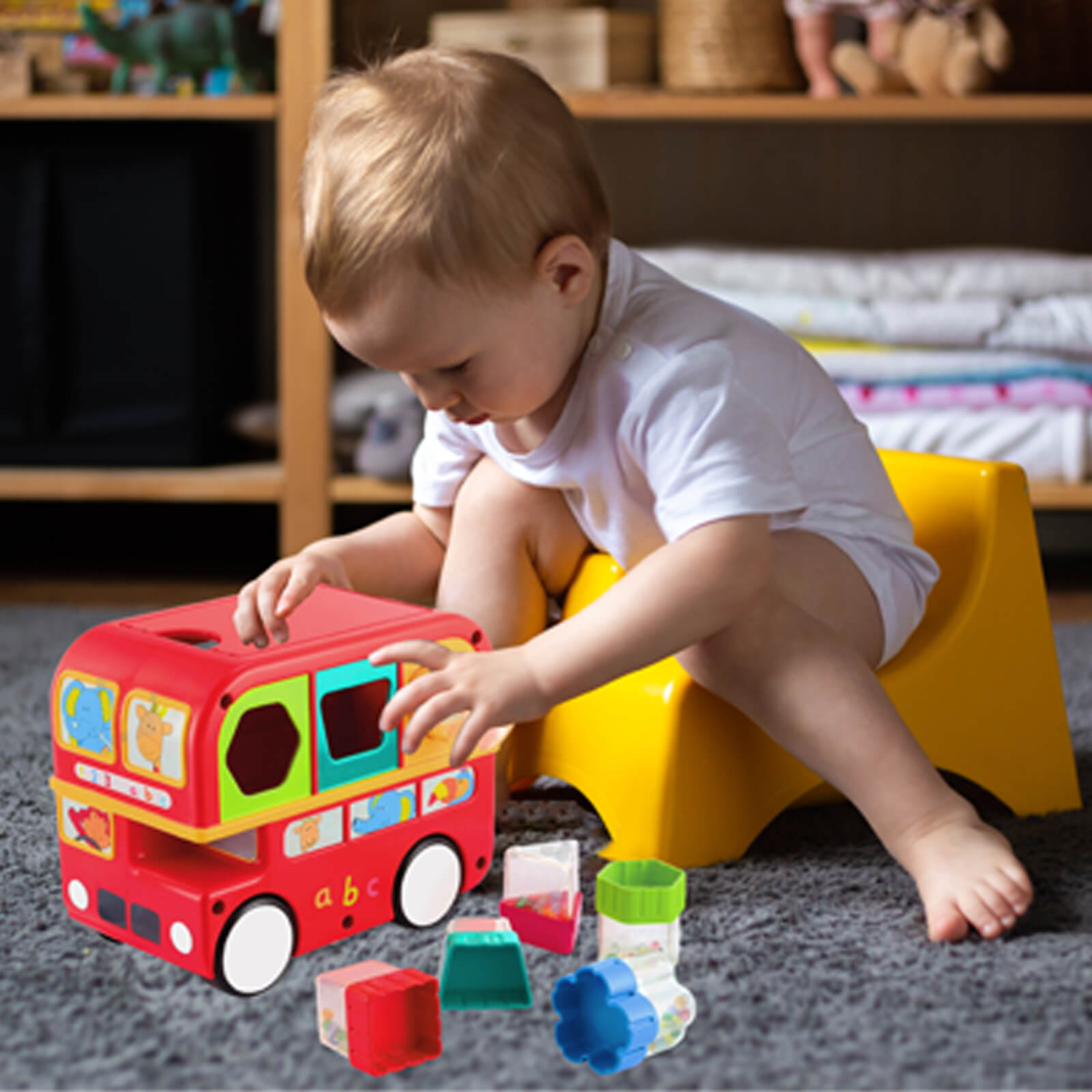 Shape Sorting Bus | Wheels Detail