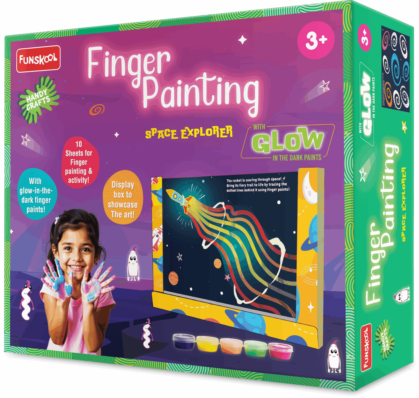 Funskool Space Explorers Finger Painting Kit | Box Detail