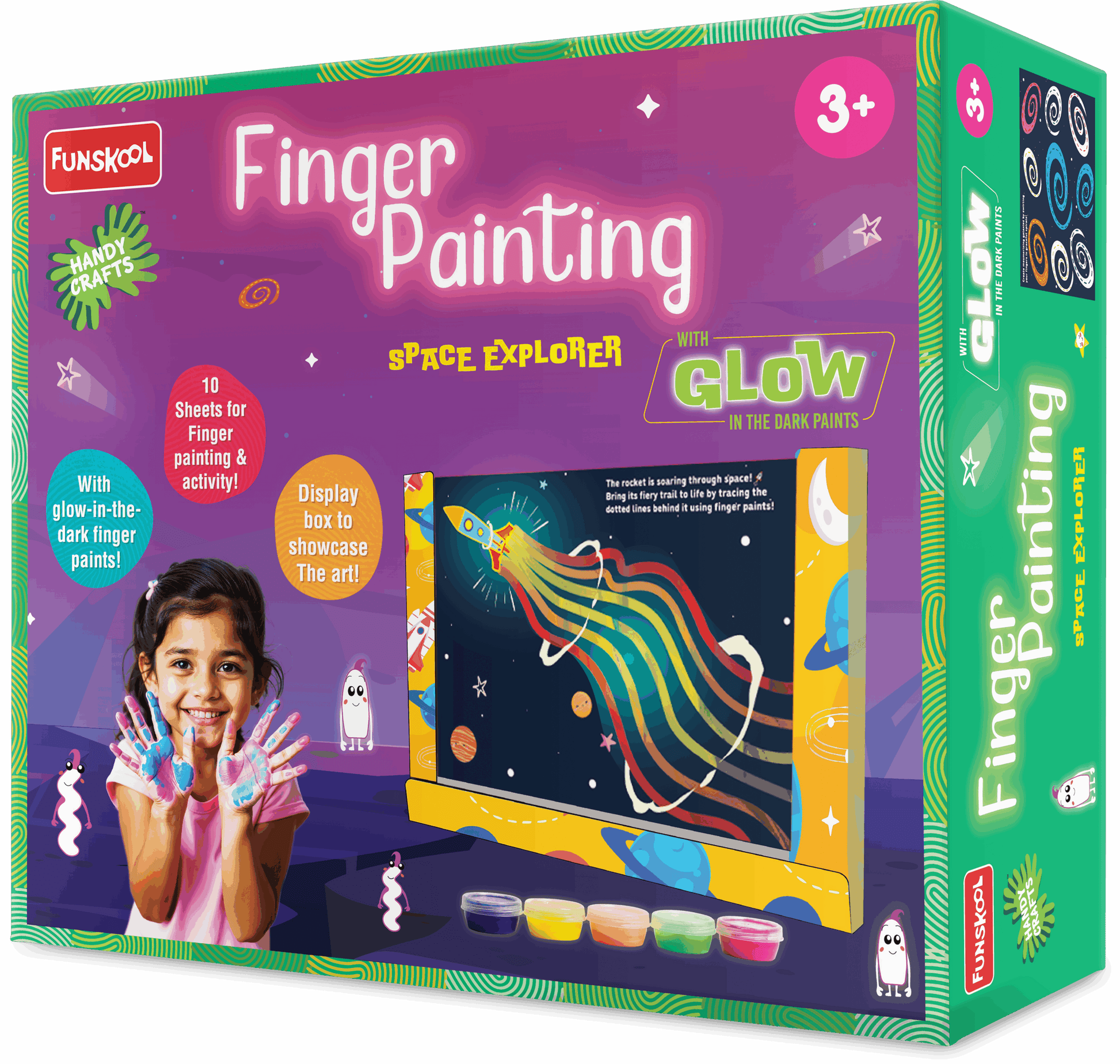 Funskool Space Explorers Finger Painting Kit | Box Detail