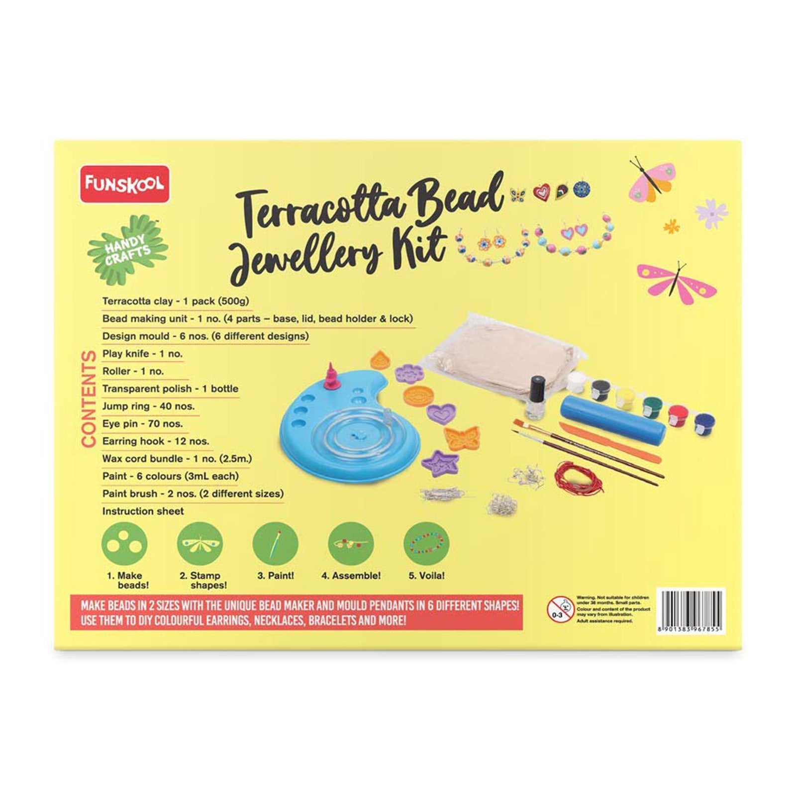 Terracotta Bead Jewellery | Child Crafting