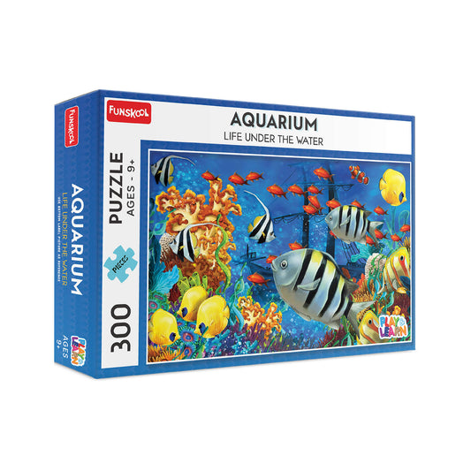 Funskool Vibrant Underwater Aquarium 300-Piece Jigsaw Puzzle for Engaging Family Fun