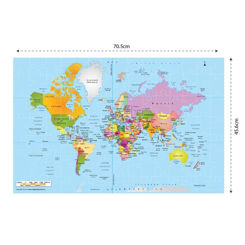 Funskool World Map Puzzle | Box Detail