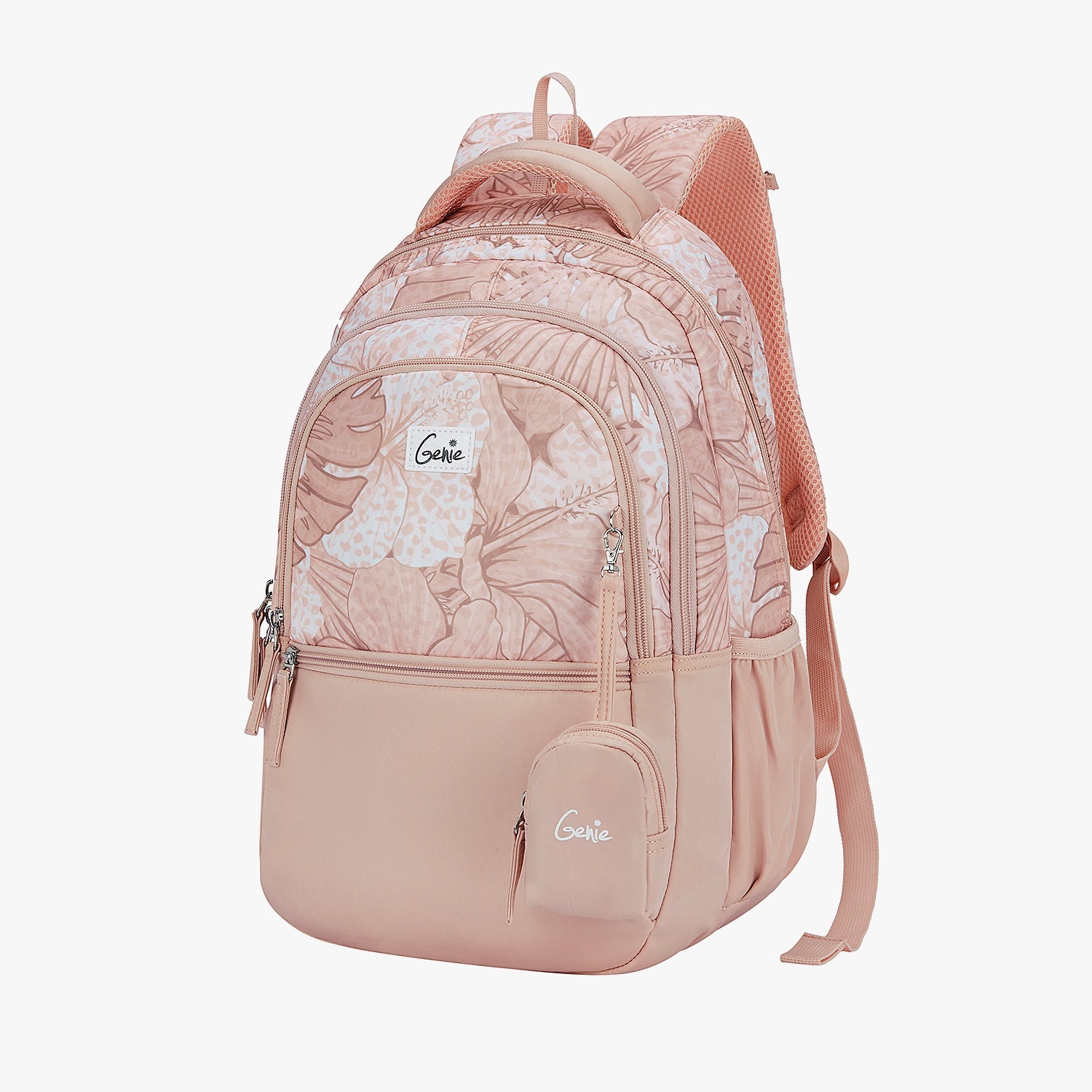 Genie Donna 27L Beige School Backpack with 1 Year Warranty