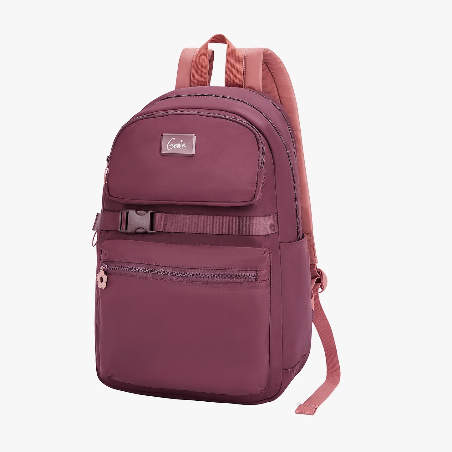 Genie Maple 21L Wine College Backpack With Laptop Sleeve + 1 Year Warranty