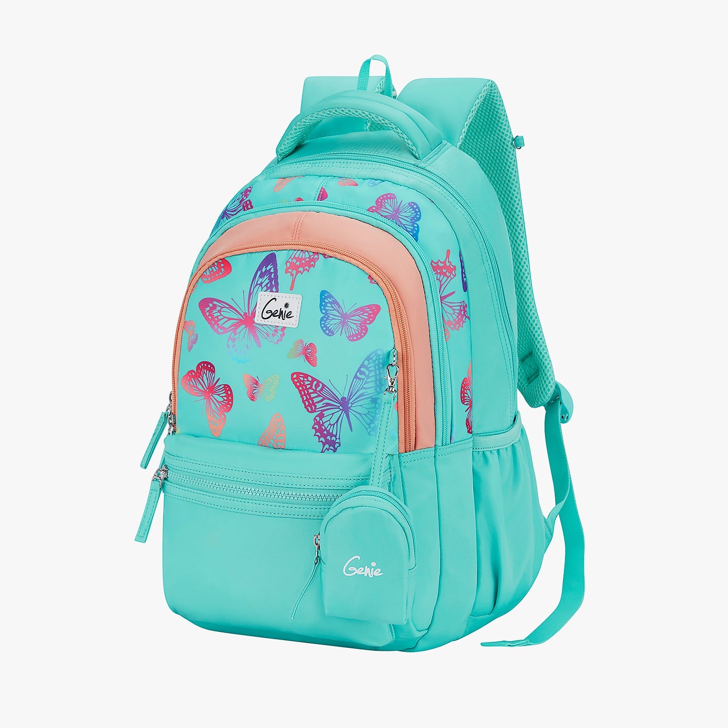 Genie Nectar 27L Teal School Backpack with 1 Year Warranty