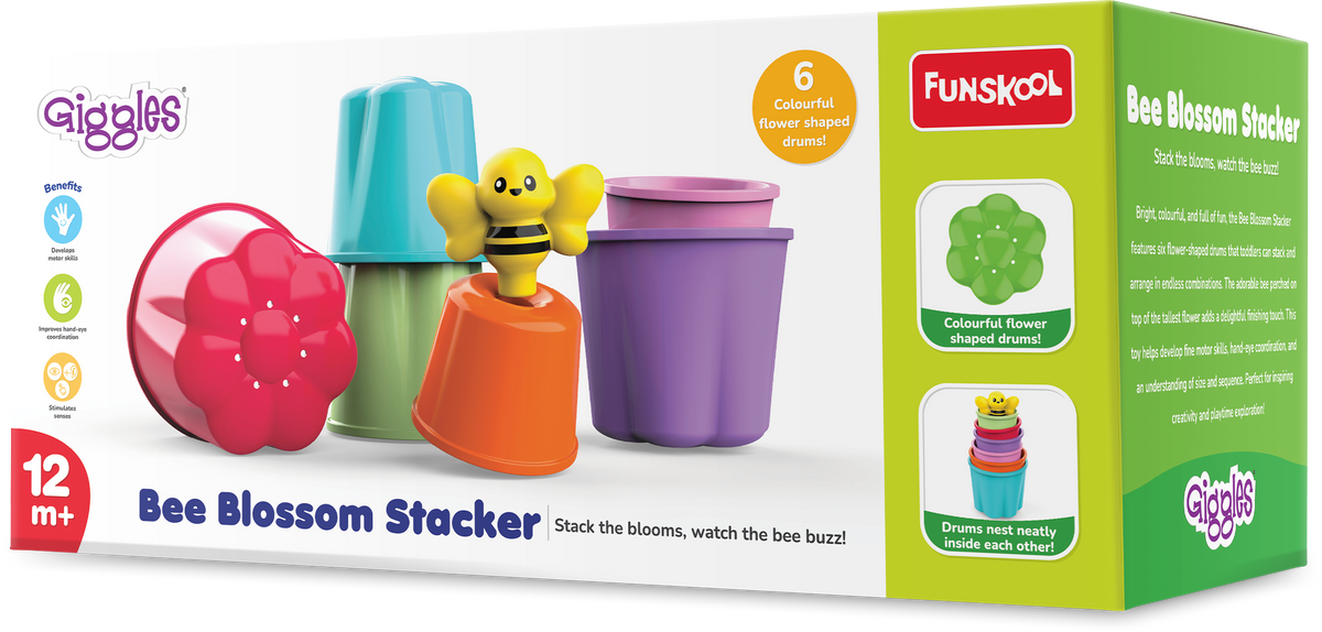 Giggles Bee Blossom Stacker | Packaging View