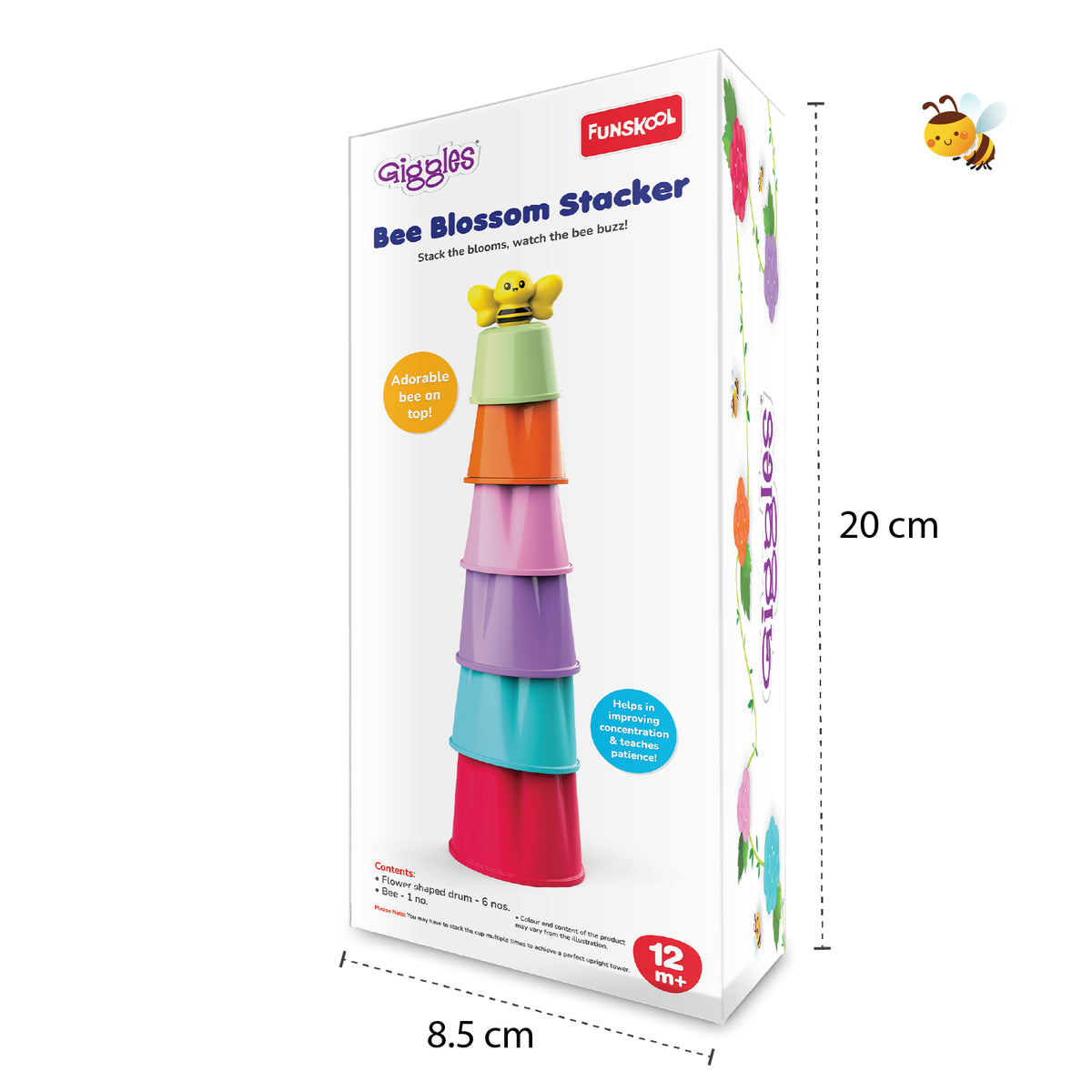Giggles Bee Blossom Stacker | Detail View