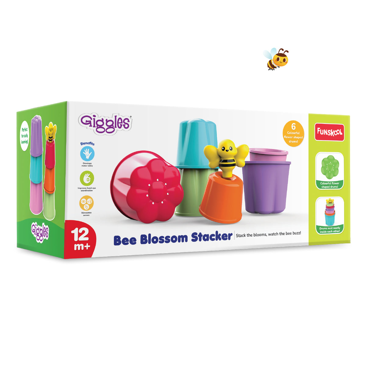 Giggles Bee Blossom Stacker | Size Reference