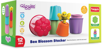 Giggles Bee Blossom Stacker Toy | Fine Motor Skills Coordination