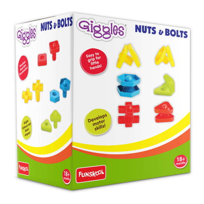 Giggles Colorful Nuts & Bolts Educational Toy Set for Kids Skill Development