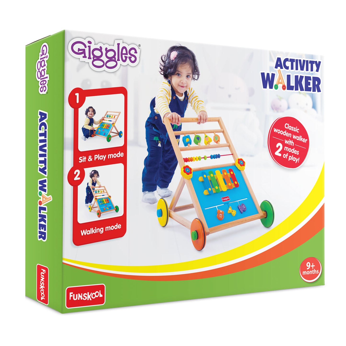 Giggles Multi-Activity Baby Walker with Engaging Sounds & Lights for Early Development