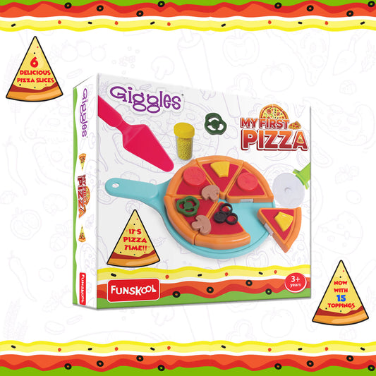Giggles My First Kitchen Pizza Playset: 29-Piece Pretend Cooking Utensil Toy Kit