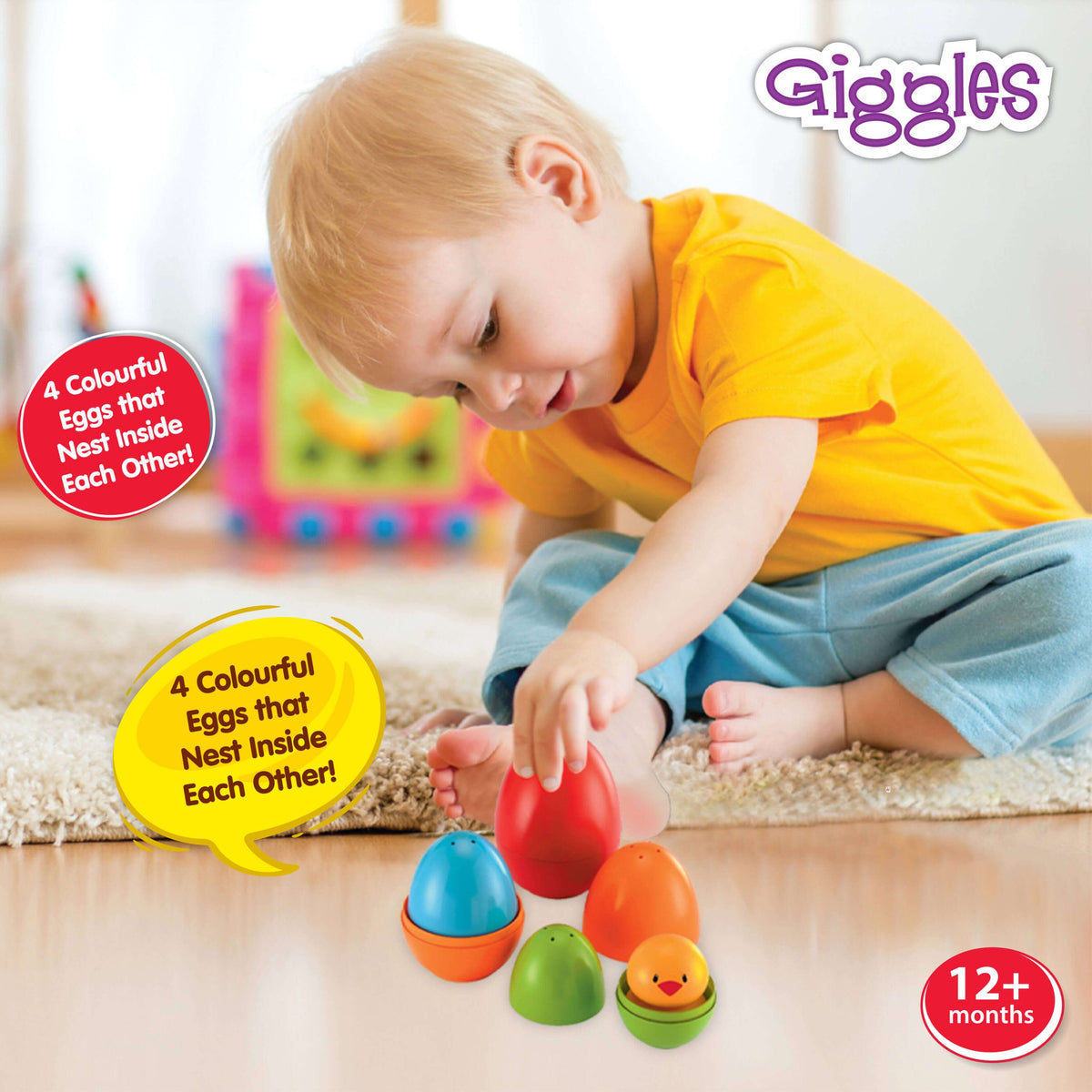 Giggles Nesting Eggs Toy | Take-Apart Detail