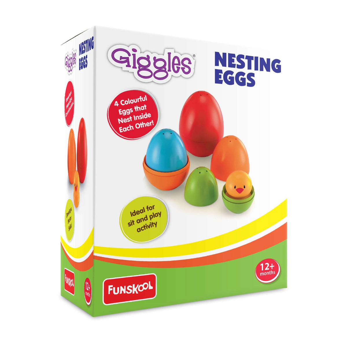 Giggles Nesting Eggs Toy | Educational Stacking Sorting Game