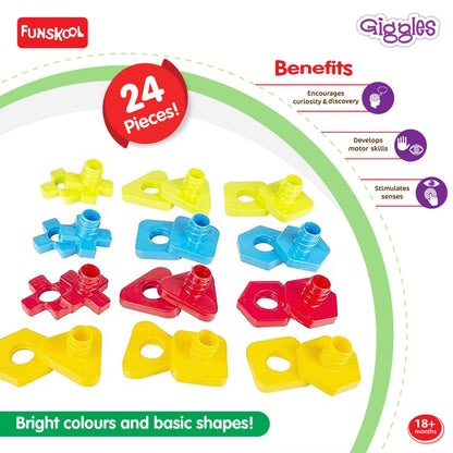 Giggles Nuts & Bolts Toy Set | Colour Matching Detail